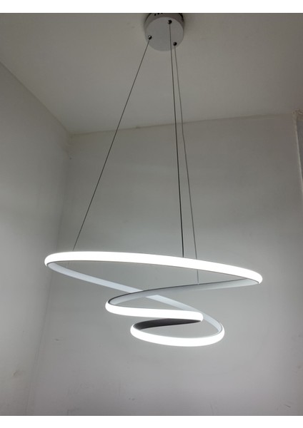 Gu5.3 Minel Dekor Sarkıt Halka Model LED50 Cm, Tavan Lambası, Modern Aydınlatma,dekoratif Şık Avize