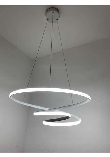 Gu5.3 Minel Dekor Sarkıt Halka Model LED50 Cm, Tavan Lambası, Modern Aydınlatma,dekoratif Şık Avize