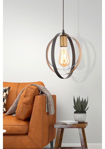 E27 Avanos Tekli Siyah Modern Koridor Mutfak Salon Retro Avize Mutfak Modern Siyah 1