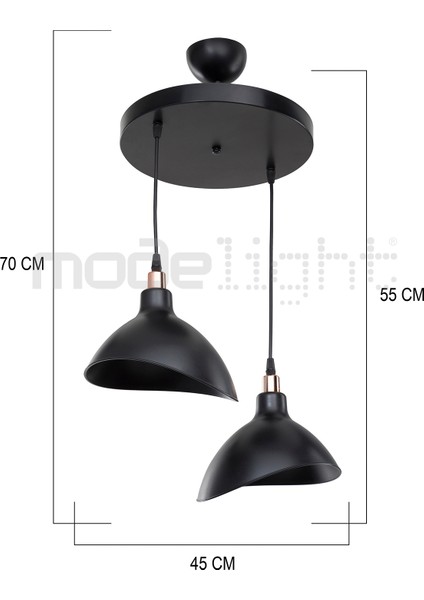 Salon / Oturma Odası Siyah Sarkıt Avize Yatak Odası Salon Mutfak Koridor Lamba Siyah 1 E27 Plastik modelleri