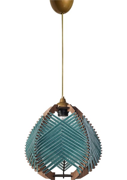 Mavi Lierre Handmade Sarkıt Avize Mavi Eskitme