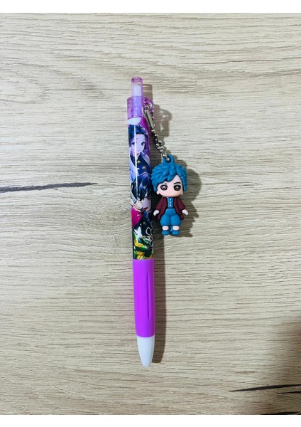 Demon Slayer Karakterli 0.5 Tükenmez Kalem Mor