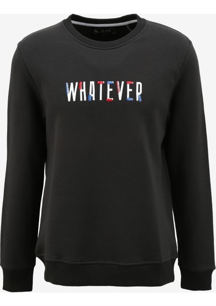 Bisiklet Yaka Füme Erkek Sweatshırt TC1904BASKILI Tshırt