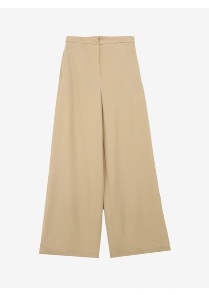 Normal Bel Flare Bej Kadın Pantolon FC4SL-PNT0869