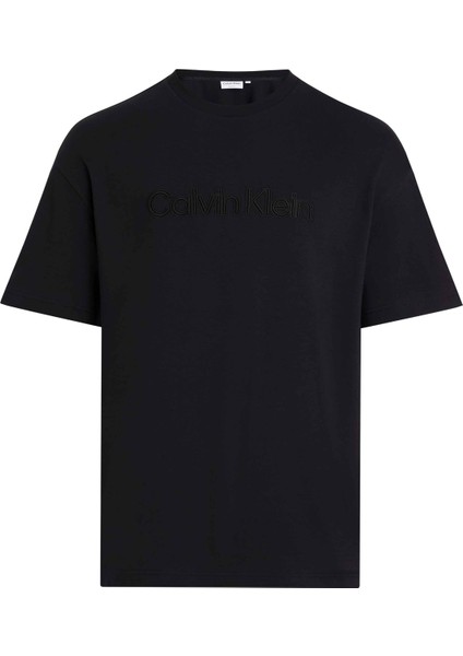 Calvin Klein Kapüşon Yaka Siyah Erkek T-Shirt K10K112727BEH