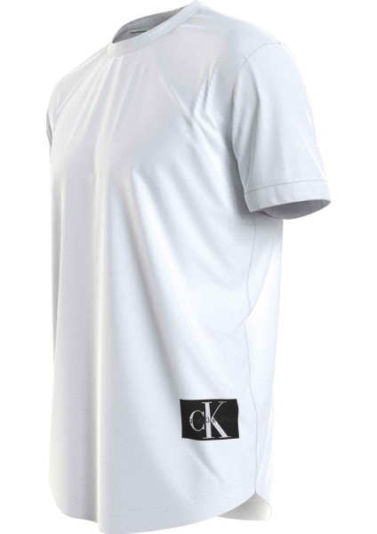 Düz Beyaz Erkek T-Shirt J30J323482YAF
