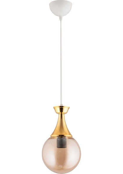 Mavi Minel Beyaza Gold Detaylı Tekli Modern Aydınlatma 1 51-60 cm Cam E27 indirimleri