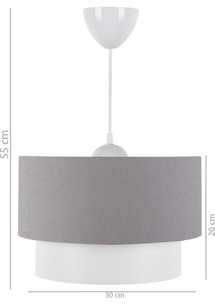 1 3'lü Set Avize ve Komodin Üstü Ahşap Abajur Seti Mor Mor 35 - 50 E27 28 x 55 Kumaş Şapkalı fırsatları