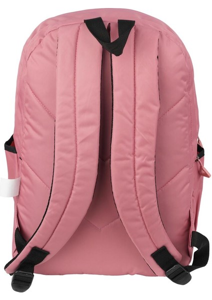 3 Bölmeli Su Geçirmez Kumaş Tablet Bölmeli Okul-Seyahat Sırt Çantası RLX2115-PEMBE fırsatları