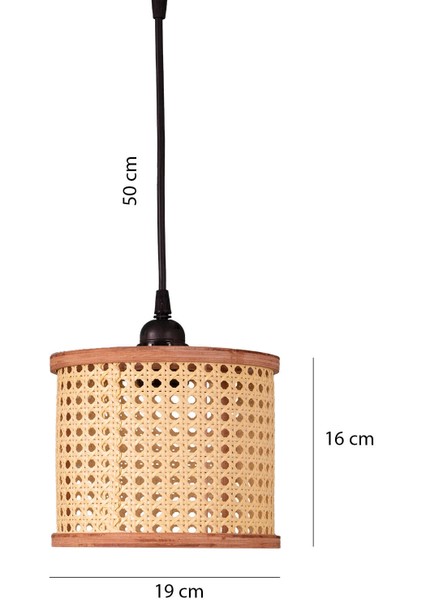 Kahverengi Istanbul Serisi Riva Hazeran Avize Sarkıt 19CM 1 Ahşap E27 fırsatları
