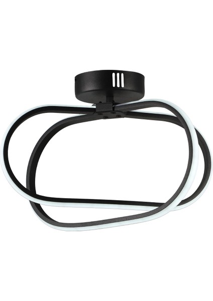 Tek Ebat Loca 3 Renk Ledli Tavan Montaj Avize Siyah Modern Alüminyum LED Siyah 20 -34 cm 1