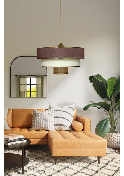 E27 Myk Spor Sarkıt Avize E332 Salon / Oturma Odası Plastik Altın Modern 34 x 48 1 51-60 cm fiyatları