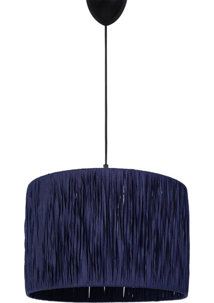 Lacivert Fenouil Handmade Sarkıt Avize Lacivert Hasır Tekli 71-80 cm E27 30 modelleri