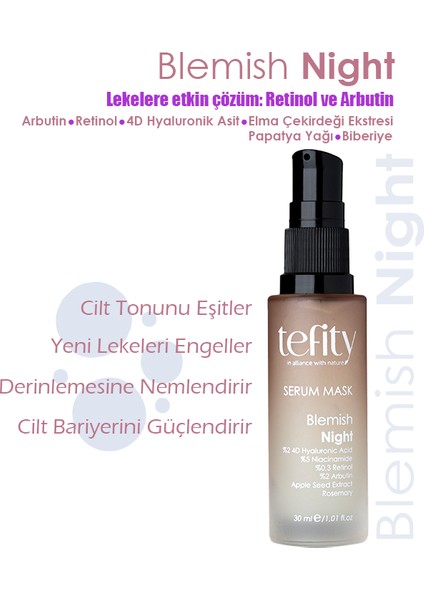 Blemish Night Serum Mask Leke Önleyici Gece Kullanımı Için Geliştirilmiş Serum Maske