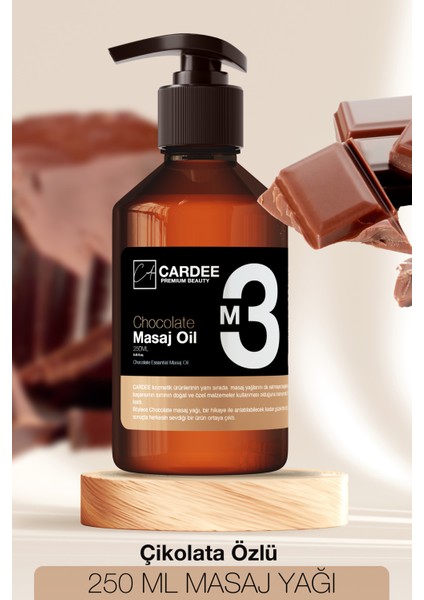 Zengin Çikolata Aromalı Aromaterapi ve Masaj Yağı 250 ml
