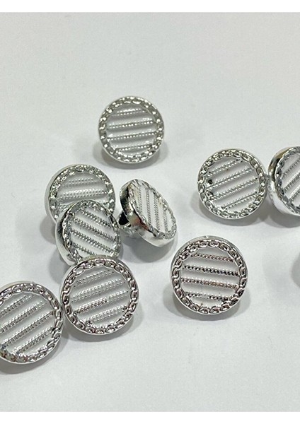 Bluz Gömlek Düğmesi/metalize(Plastik) Düğme / 10 Lu Set / 1 cm fiyatları