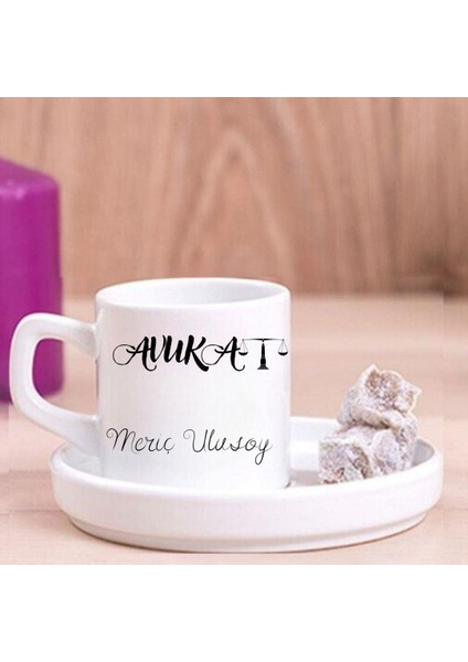 Avukatlara Özel Türk Kahve Fincanı ve Altı
