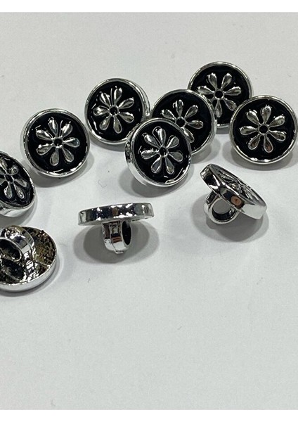 Bluz Gömlek Düğmesi/metalize(Plastik) Düğme / 10 Lu Set / 1 cm modelleri