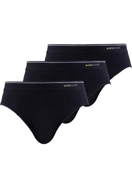 3'lü Siyah Antrasit Erkek Slip 9672
