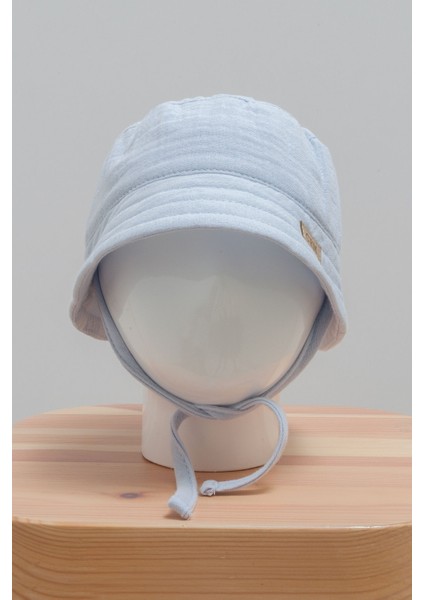 Draw Boy Summer Collection Mavi %100 Pamuk Müslin Erkek Şapka