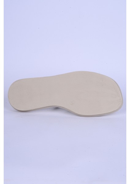 5104 Taş Ipli Rahat Taban Krem Günlük Kadın Terlik fırsatları
