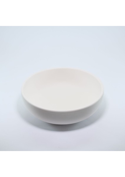 (Ham Ürün) 2 Li 19,5 cm Salata Kasesi Seramikbisküvi (Ham Ürün)