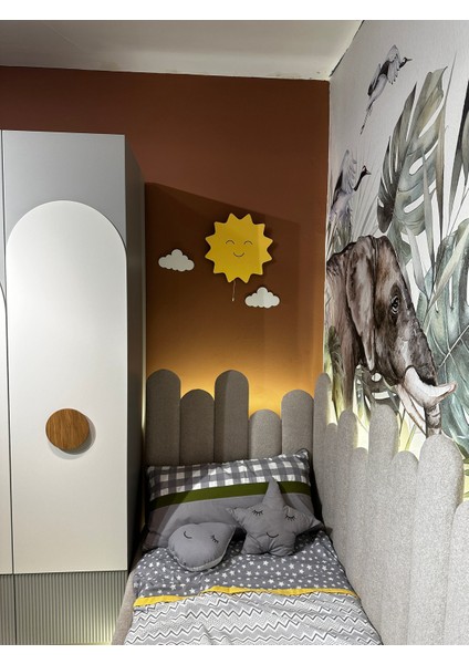 Bebek Çocuk Odası Ahşap Aydınlatma Güneş Model modelleri