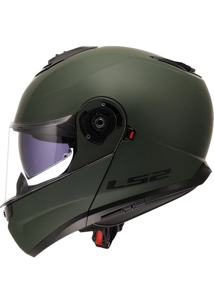 Kask Ls2 Strobe 2 Mat Yeşil Çene Açılır fiyatları