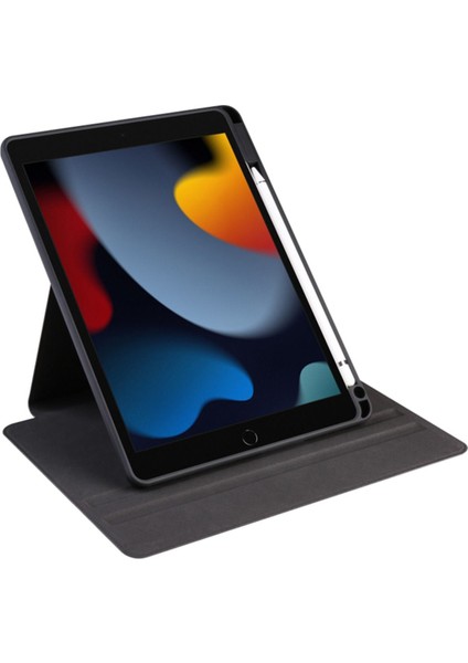 Apple iPad 8. Nesil 10.2 (2020) Yatay ve Dikey Dönebilen Standlı Kalem Şarjına Uygun Darbe Dayanıklı Thermix Kılıf A2270 A2428 A2429 A2430