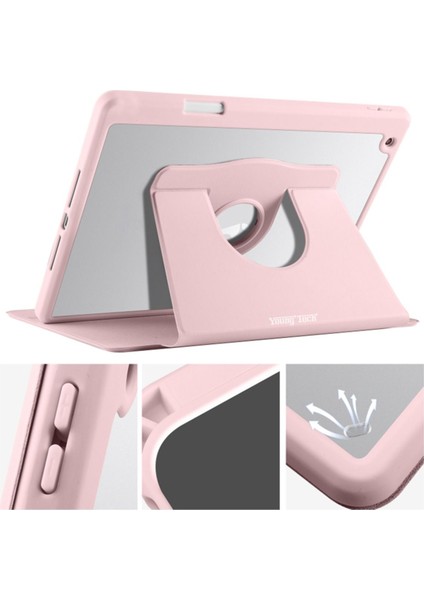 Apple iPad 8. Nesil 10.2 (2020) Yatay ve Dikey Dönebilen Standlı Kalem Şarjına Uygun Darbe Dayanıklı Thermix Kılıf ve Ekran Koruyucu A2270 A2428 A2429 A2430 fiyatları