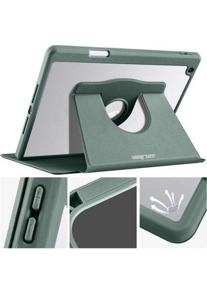 Apple iPad 7. Nesil 10.2 (2019) Yatay ve Dikey Dönebilen Standlı Kalem Şarjına Uygun Darbe Dayanıklı Thermix Kılıf A2197 A2200 A2198 fiyatları