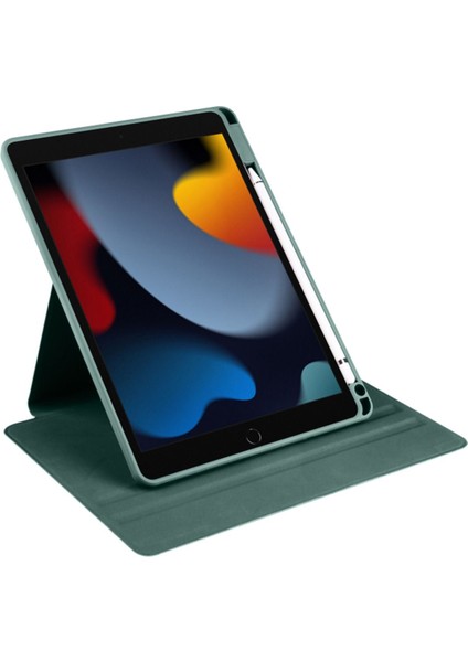 Apple iPad 7. Nesil 10.2 (2019) Yatay ve Dikey Dönebilen Standlı Kalem Şarjına Uygun Darbe Dayanıklı Thermix Kılıf A2197 A2200 A2198 modelleri
