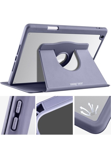 Apple iPad 7. Nesil 10.2 (2019) Yatay ve Dikey Dönebilen Standlı Kalem Şarjına Uygun Darbe Dayanıklı Thermix Kılıf ve Ekran Koruyucu A2197 A2200 A2198 fiyatları