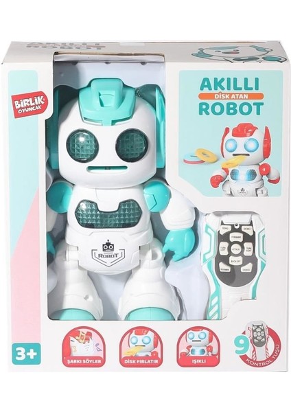 606-30 Kumandalı Programlanabilir Disk Atan Akıllı Robot -