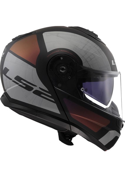 Kask Ls2 Strobe 2 Orıon Mat Siyah-Mor-Mavi Çene Açılır indirimleri