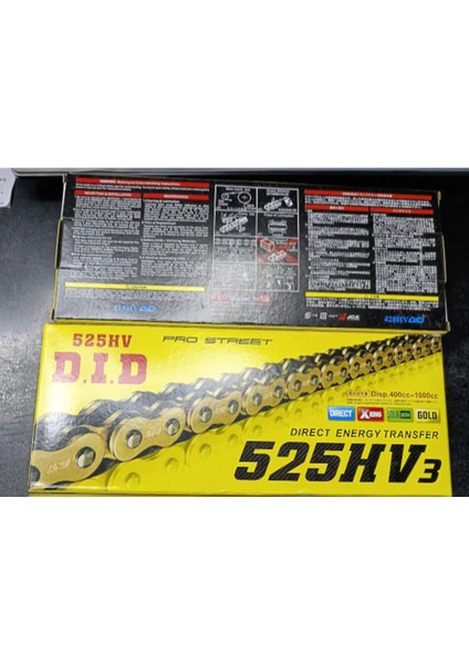 Merpa Motor Motosiklet Zinciri 525HV120L Oringli Did