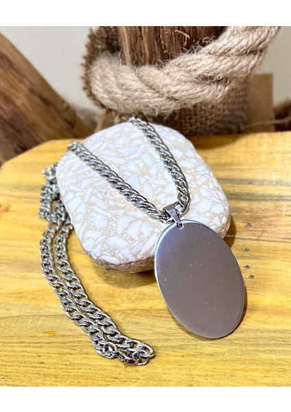 Gns Aksesuar 1. Sınıf Çelik Büyük Dogtag Asker Künyesi Kolye 60 Cm(3 Seçenekli)