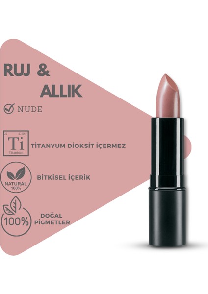 Bitkisel İçerikli Doğal Ruj Allık 5 gr