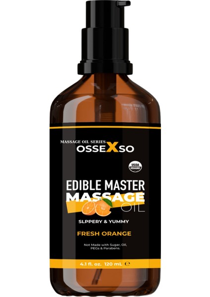 Yenilebilir Doğal Portakallı Aromaterapi Masaj Yağı 150 Ml