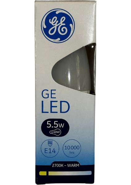 5,5W (40W) 2700K (Sarı Işık) E14 Duylu LED Ampul (10 Adet)