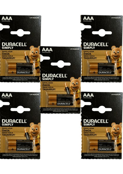 1,5V Aaa LR03/MN2400 Ince Pil (Onlu Paket)