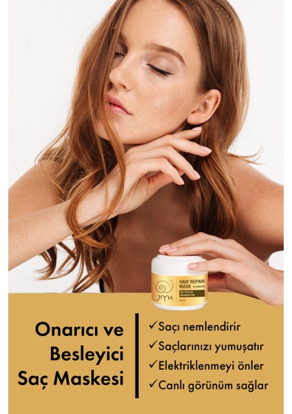 Yıpranmış Saçlar İçin Onarıcı ve Besleyici Keratin Saç Bakım Maskesi 300 ml