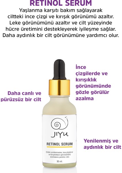 Retinol Cilt Serumu Onarıcı Ve Cilt Yenileyici Retinol Cilt Bakım Serumu 30 Ml.