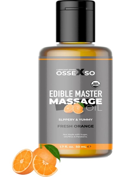 Yenilebilir Doğal Portakallı Aromaterapi Masaj Yağı 50 Ml