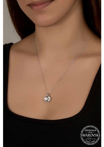 Swarovski Crystal Taşlı Gümüş Kadın Kolye fiyatları