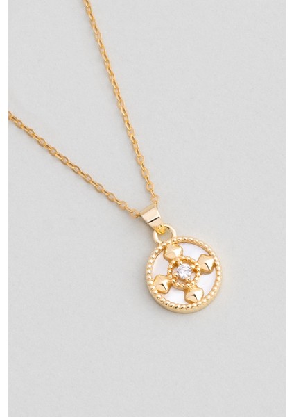 Serenity 18 Ayar Sarı Altın Kaplama 43 cm Gümüş Minimal Kolye fiyatları