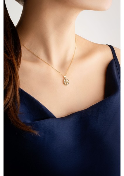 Serenity 18 Ayar Sarı Altın Kaplama 43 cm Gümüş Minimal Kolye modelleri