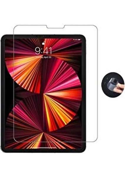 Apple iPad Pro 12.9 6.nesil (2022) 4 Farklı Standlı Kalemlikli Darbeye Dayanıklı Kılıf ve Ekran Koruyucu A2436 A2437 A2764 A2766