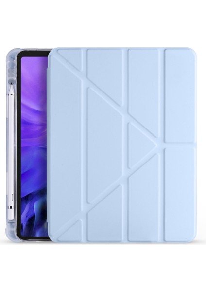 Apple iPad Pro 12.9 6.nesil (2022) Yatay ve Dikey Standlı Antişok Köşe Korumalı Kalemlikli Origami Slikon Kılıf ve Ekran Koruyucu A2436 A2437 A2764 A2766 fiyatları