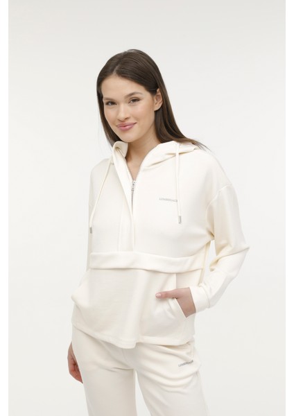 Wl Rosa 17LYG3 4fx Ekru Kadın Sweatshirt